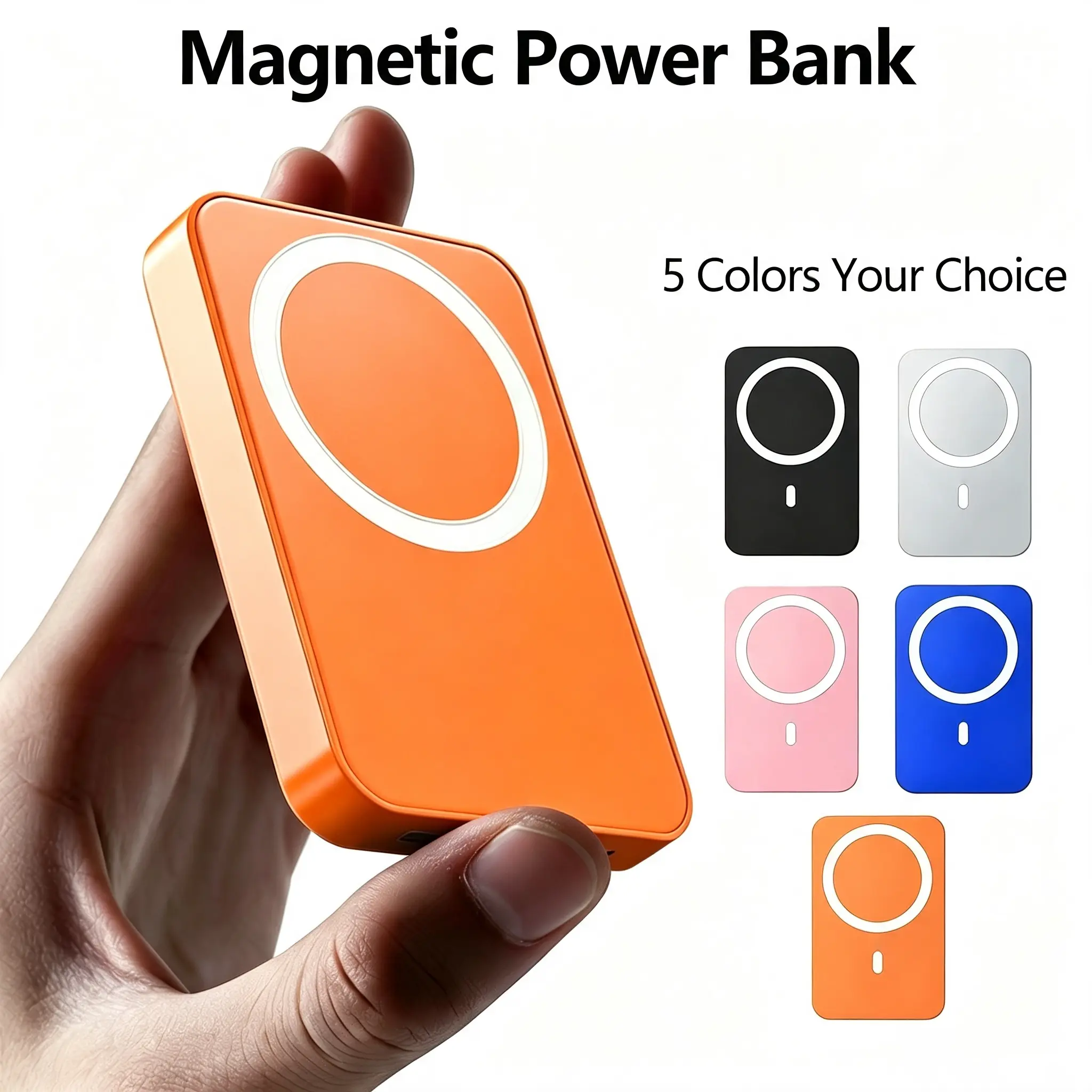 【New】5000mAh Magnetic Wireless Power Bank for iPhone 12-17 Series, Portable Charger Compatible with MagSafe Cases, Back to School Essentials,back to school,back to school haul
