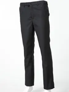 Men's Solid Color Button Fly Suit Pants, Regular Fit Pocket Design Trousers for Business Formal Occasions, Men's Clothes for All Seasons, Business Attire Clothes