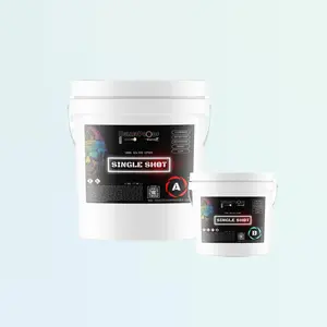 Bulletproof Resins: Single Shot |100% Solids Epoxy Resin Kit (3 Gallons) Solvent-Less, Two Component Gloss Coat Finish- Low VOC! Industrial Use, Garages, Floors & More!
