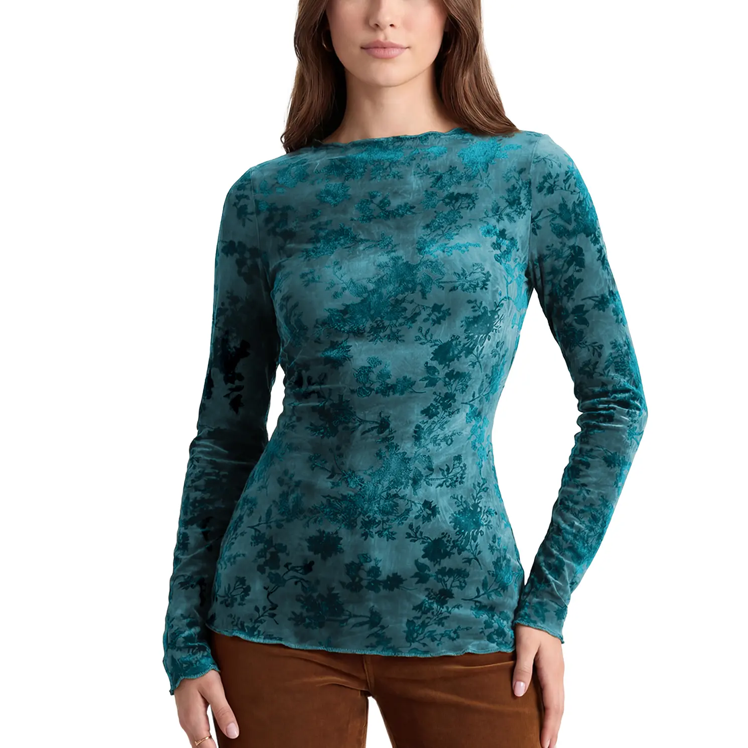 Hixiaohe Women's velvet tops, fitted blouses, cropped printed shirts, long-sleeved frayed tops, and casual shirts—perfect for parties and evening events.