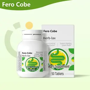 Herbal Laxative Tablets, Gentle Plant-Based Constipation Relief with Overnight Support, 100% Senna Leaf & Dietary Fibers Stool Softener, 50 Tablets
