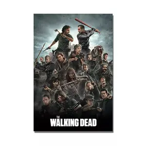 The Walking Dead Character TV Series Art .Poster Decorations, Holiday Poster - Halloween Party Decorations.Wall Decor.Poster Gift For Holiday, Halloween, Birthday, Christmas