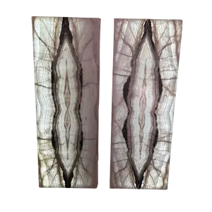 Pair of Wall Mounted Onyx Luminaries
