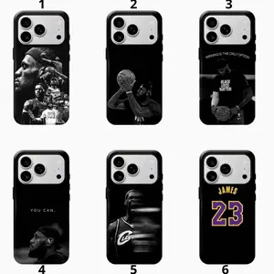 LeBr0n Jam.es Phone Case, Sport Basketball For Fan Compatible with iPhone X, 11, 12, 13, 14, 15, 16, 17 Series & Galaxy Series