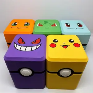 Pokémon-Themed Deck Box Handcrafted TCG Storage for Trainers & Collectors with Unique Character Designs in Assorted Colors Made-To-Order