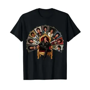 Michael Jackson King of Pop Halftone T-Shirt, King Of Pop Shirt, Michael Fan Gift MJ Music T-Shirt for Fans, Gift for Him, Gift for Her