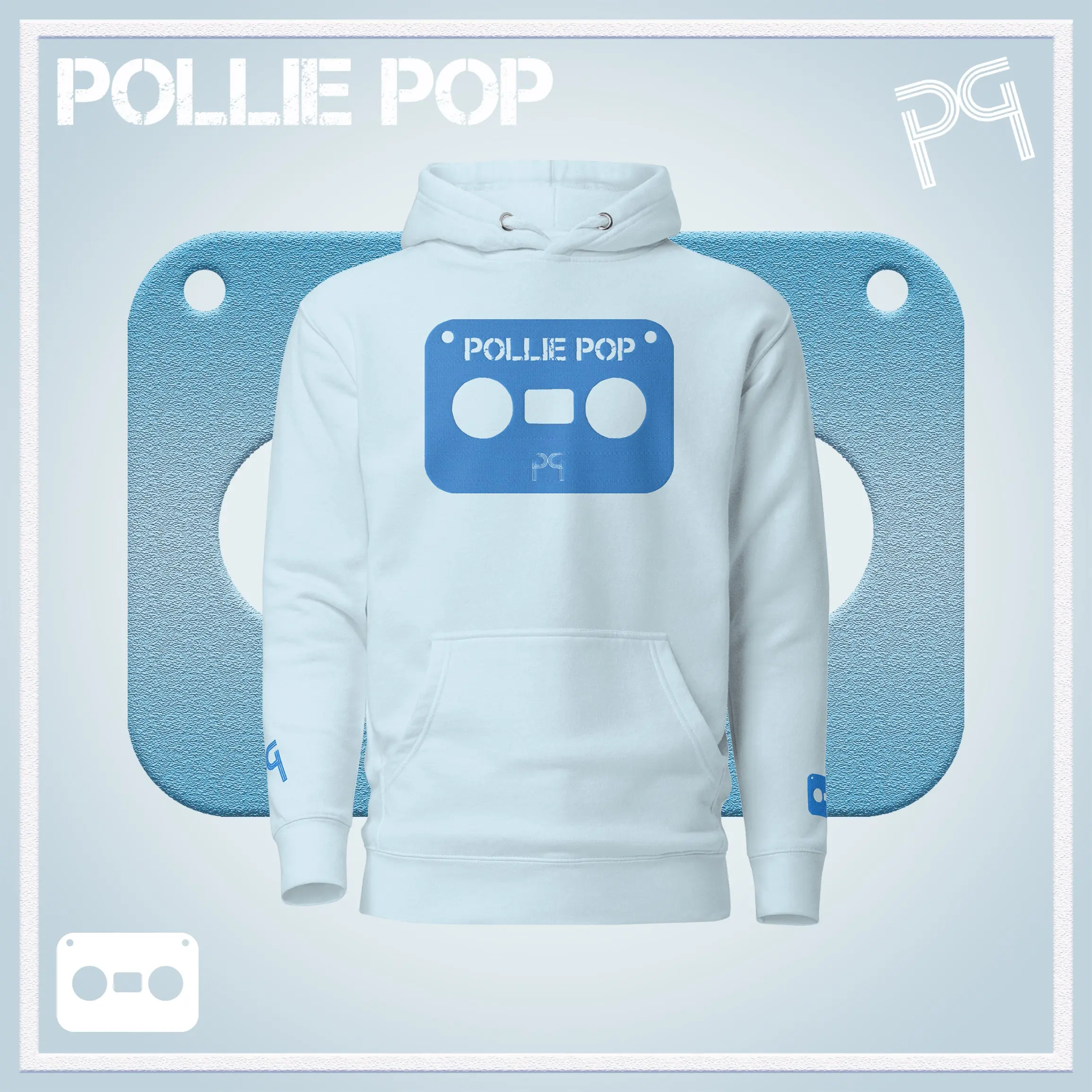 Big Teal Tape Hoodie