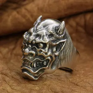 925 Silver Japanese Demon Ring