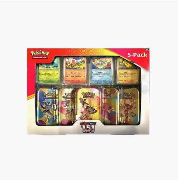 Costco Pokemon Scarlet & Violet 151 Mini Tin 5-pack
