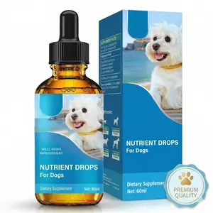 Well-Being Nutrient Drops for Dogs – Daily Liquid Dietary Supplement to Support Immune Health, Shiny Coat & Digestive Comfort – Easy Dropper Formula for Picky Eaters – All Breeds & Ages – 60ml