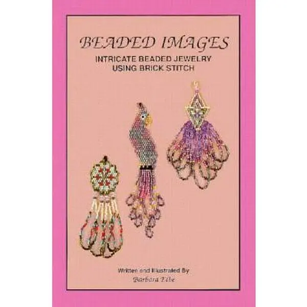 Used Beaded Images: Intricate Beaded Jewelry With Brick Stitch Techniques Book - Barbara Elbe, Soft Cover, Beading Patterns for Craft Enthusiasts to Create Original Designs, English Language