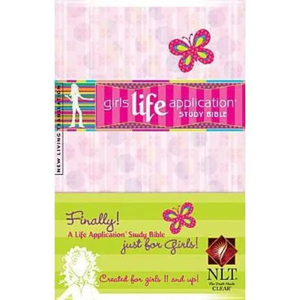 USED Book - Girls Life Application Study Bible NLT (Kid's Life Application Bible) by Tyndale House (Paperback) - english