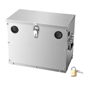 Stainless Steel Battery Box Shell For Group 24 And Group 31 Batteries, Compatible With Cars And Trolling Motors, Heavy Duty Marine Grade Weatherproof Battery Enclosure, Corrosion Resistant Enclosure With Easy Mounting
