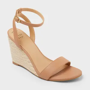 Women’s Tish Almond Toe Wedge Heels - A New Day