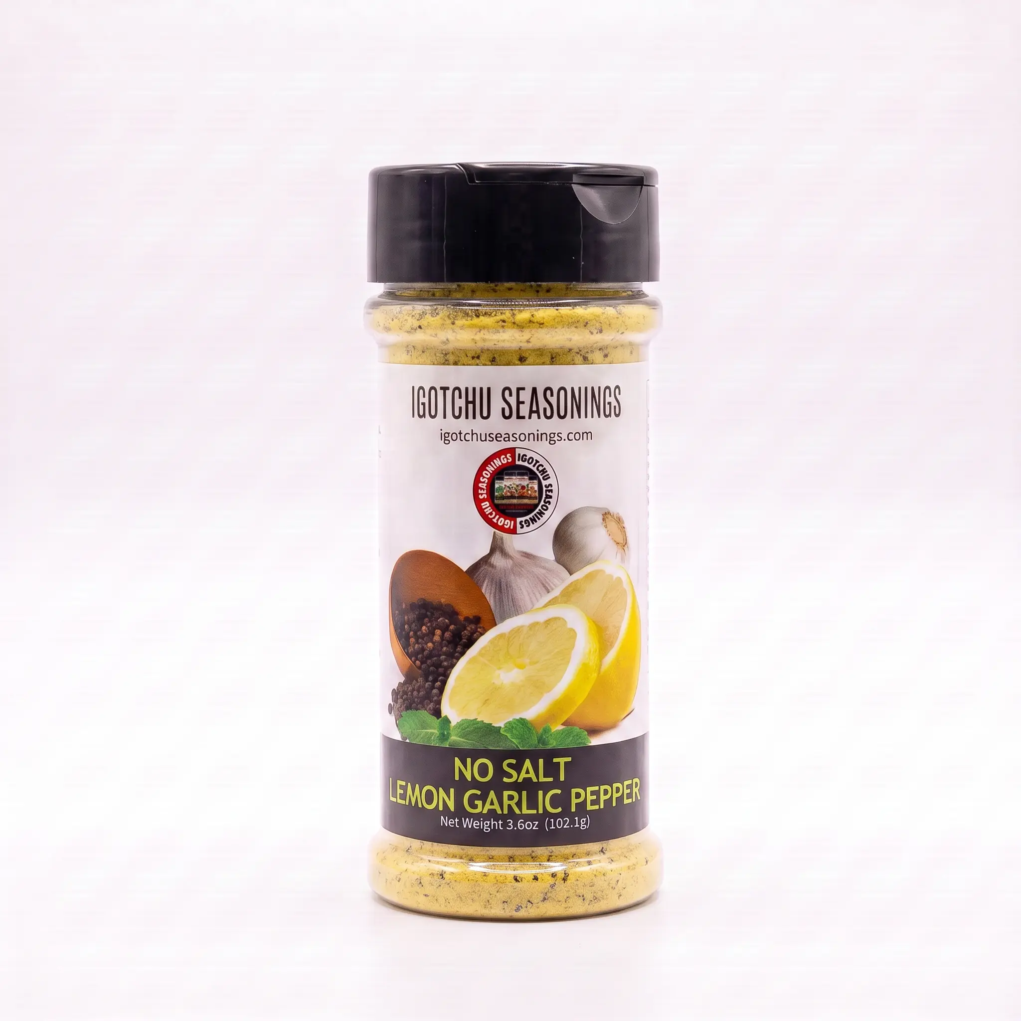 Igotchu No Salt Lemon-Garlic-Pepper Vibrant Spice Blend - 36-Month Shelf, Smoothie Spice, Elevates Seafood & Chicken Spicy Chili Flakes Mild Spicy Flavor
