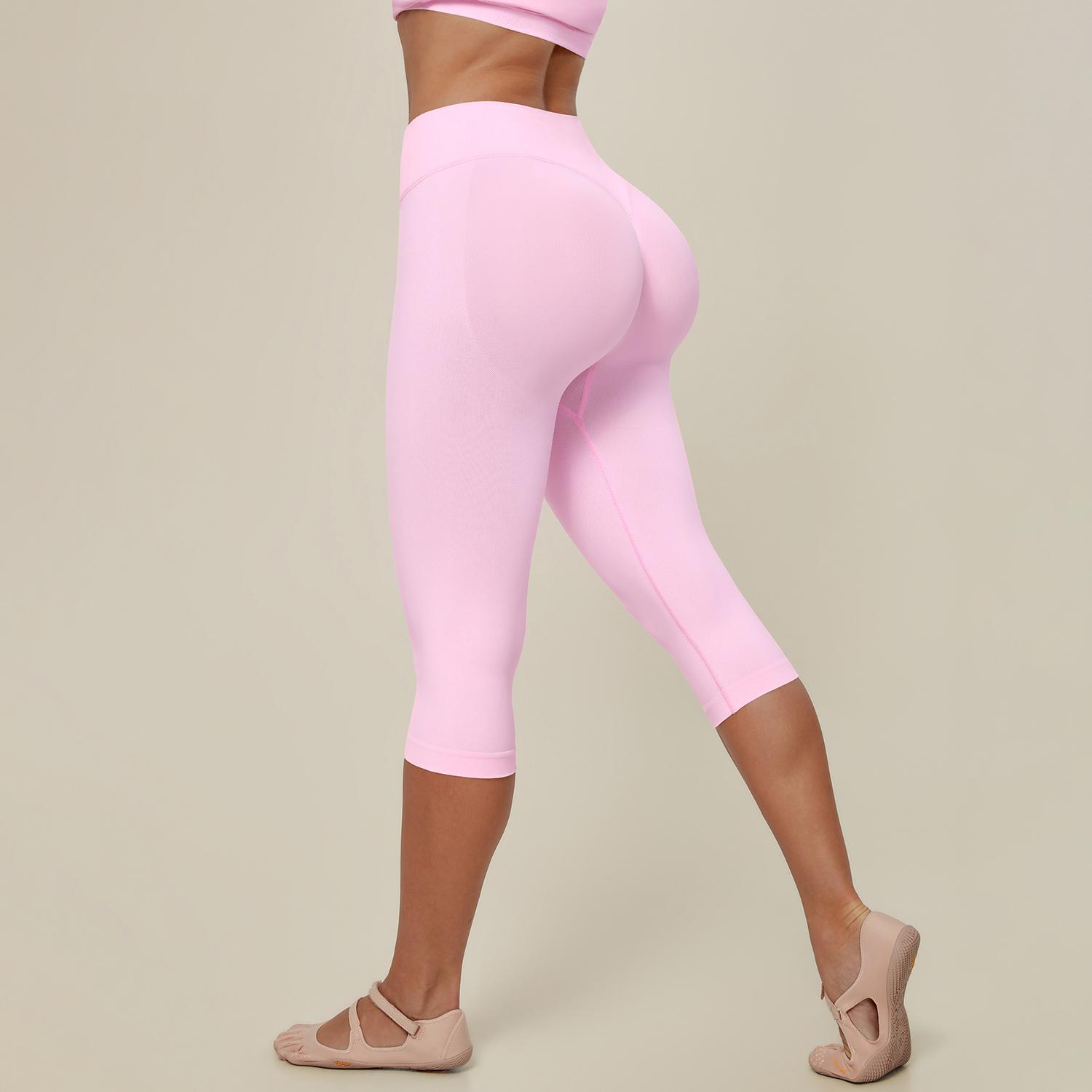 TIMEOFF Women's High Waist Capri Leggings - 4-Way Stretch Butt-Lifting High Hip Bottoms, Seamless Breathable Fabric, Tummy Control, Non-Slip Elastic Waistband, No Ride-Up | Ideal for Yoga, Gym | Women's Clothes, Clothes