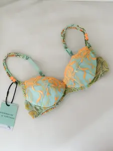 PAISLEY EUROPEAN DESIGNER BRALETTE - (32B/34A/30C)