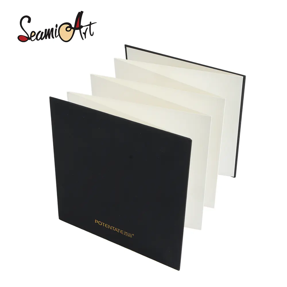 SeamiArt A5 Accordion Watercolor Sketchbook - 300gsm Cold Press Cotton Paper, Leather Cover, 120cm Unfold Display, Continuous Panoramic Book for Watercolor, Gouache Art Supplies campingessentials