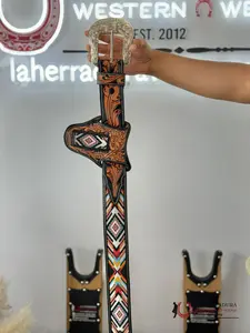 LA HERRADURA AZTEC MULTI HANDTOOLED 2 INCH BELT