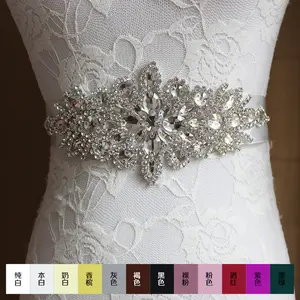 Unique Handmade Belt High-grade Luxury Rhinestone Wedding Dress Accessories