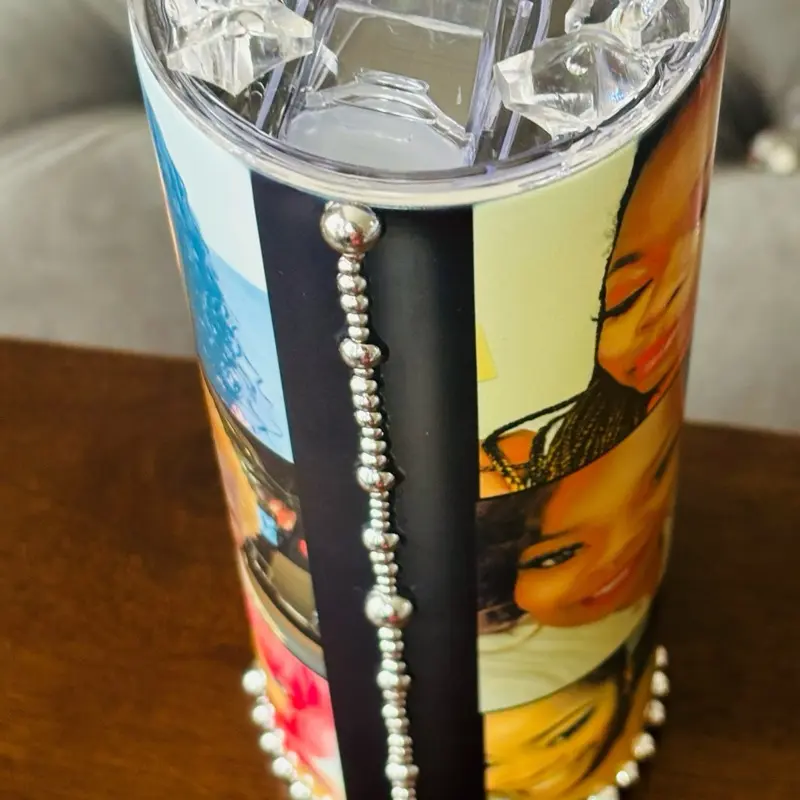 With charms and ice cubes