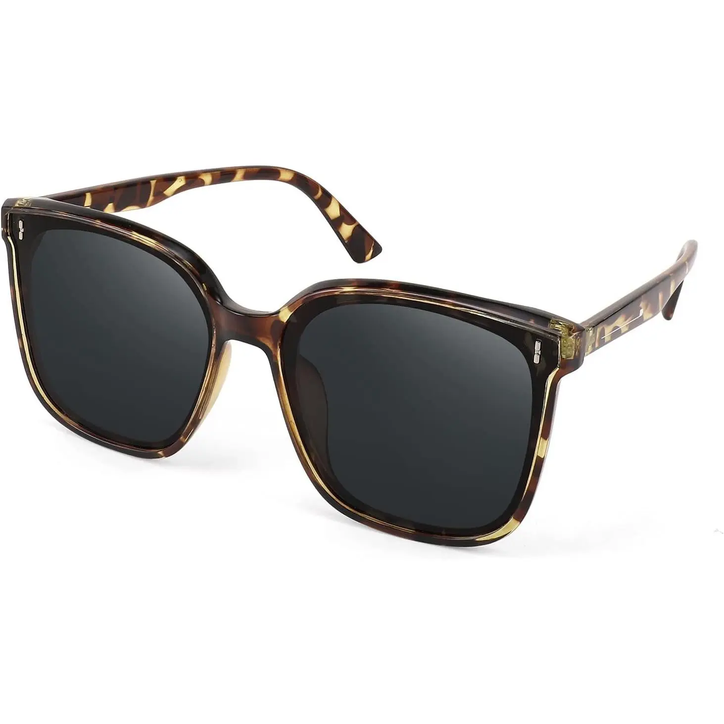 Oversized Square Sunglasses UV400 Polarized Protection Classic Chic Style Duco Classic Oversized Frame Womens Polarized Sunglasses 100  main image 2
