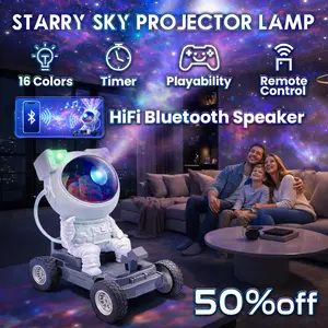 Gen 2 Moon Rover Astronaut Galaxy Projector Night Light, Bluetooth Space Star Projector with Remote & Timer, LED Nebula Ceiling Light for Kids Room, Bedroom Decor, Aesthetic Light, Valentine’s Day & Christmas Gift, Space Lovers, Couples, Romantic Light Ad