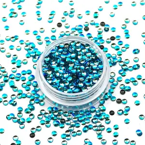 Aqua Cub Bubble Glitter Aqua-Blue Pearl for Snow Globe Tumblers Resin Art Nails & Custom Crafts with Mirror-Like Reflections