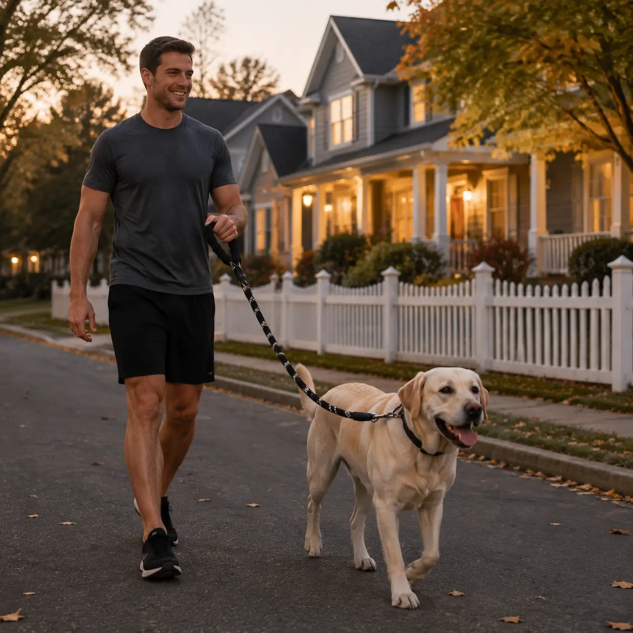 Dual-Ended Anti-Tangle Retractable Leash - Lightweight Durable Handle, Safety Accessory for 2 Pets of All Life Stages harness with doge collar  dog safetyleash tactical vest service