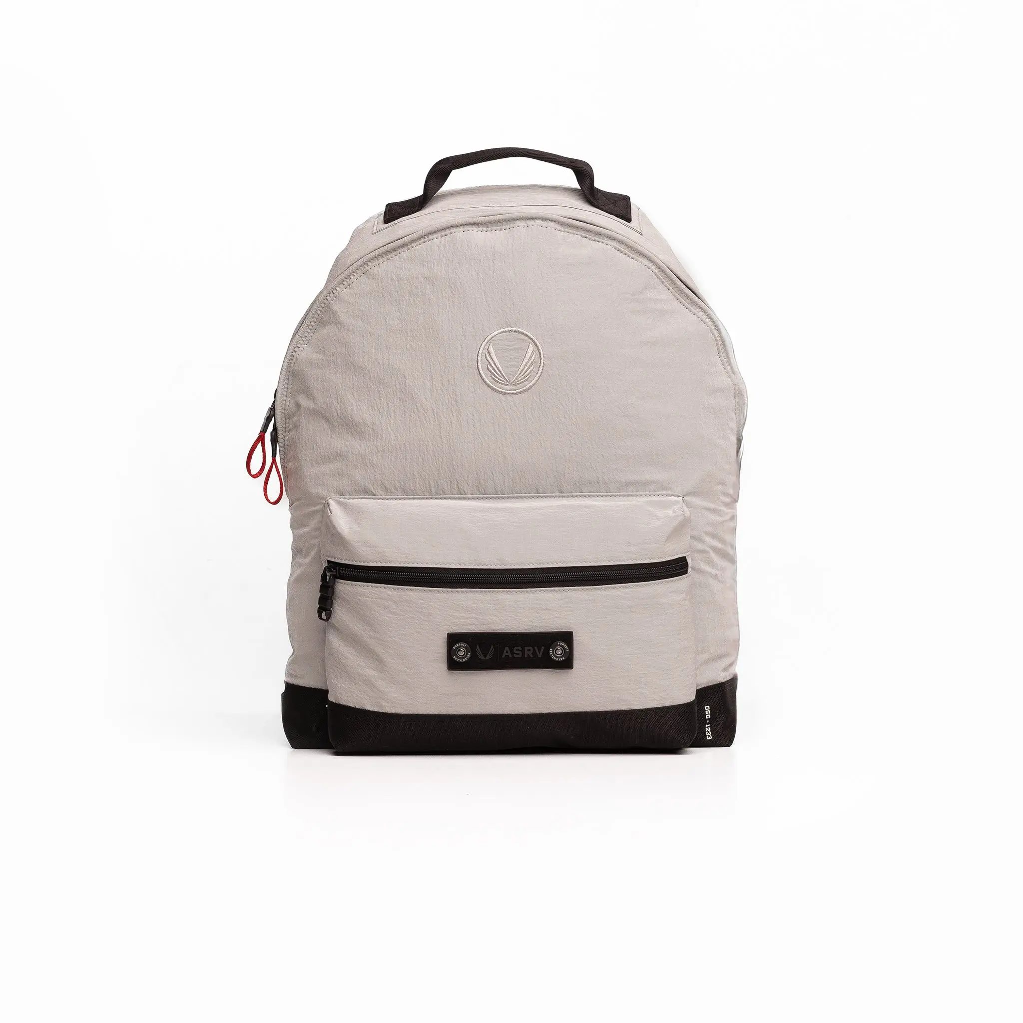 Unisex 18L Plain Ripstop Fabric Waterproof Shockproof Multi-Function Adult Backpack - Front Zip Pocket, Cordura Reinforced Bottom, Grenade Puller, Sewn-In Webbing Handle, Wings Patch, Built-In Organizer, Zip Closure, Chai Color
