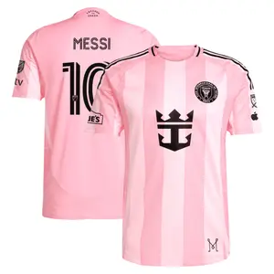 Unisex Soccer/Football Inter Miami CF/Argentina National Team Lionel Messi 10 Playoffs MLS 2026 Presagio Replica Jersey - Black
