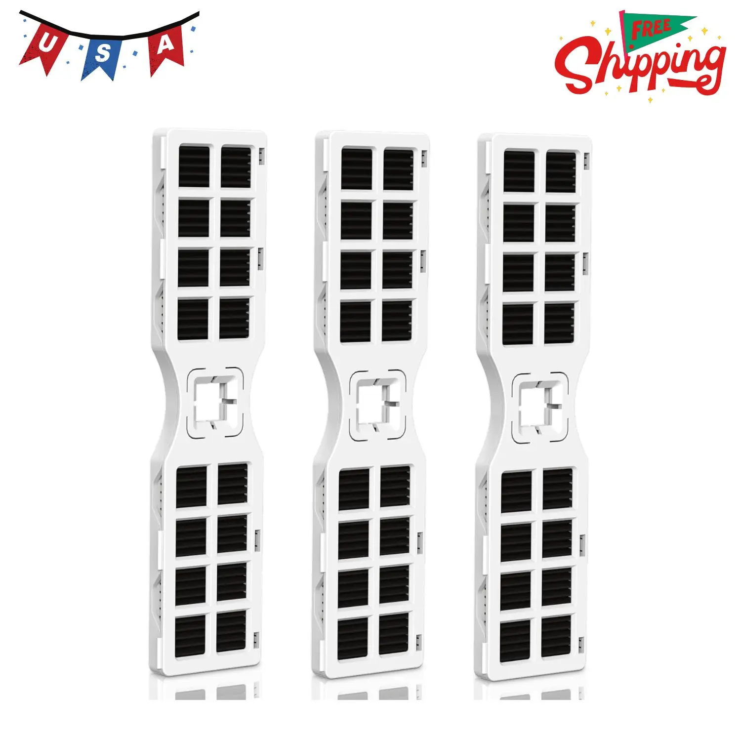 3 Pack Refrigerator Air Filter Replacement for Frigidaire