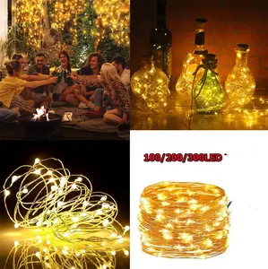 1/2PCS Solar Copper Wire Lights led String Lights Garden Waterproof Decoration Lights,outdoor  ornaments christmas tree decoration，springtok