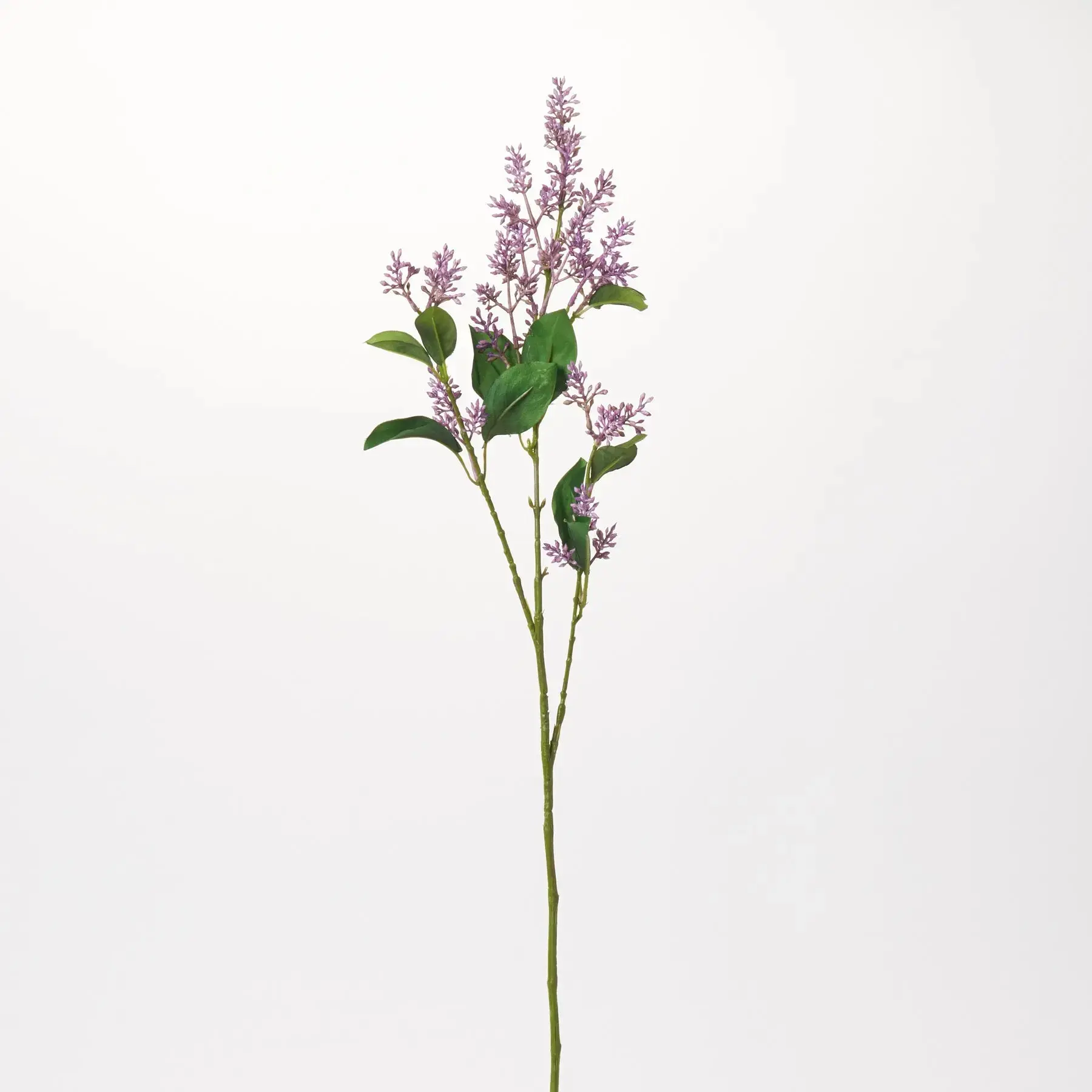 Purple Seeding Lilac Long Stem Plastic Faux Flowers Branch Spray - 32in Artificial Lavender Plant, Lifelike Fake Plant for Home Decor