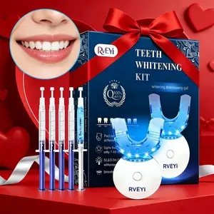Teeth Whitening Kit with LED Light, 35% Peroxide, 3 X 3ML Gel Injectors, Re-Mineralizing Gel and Tray, Professional Dental Care