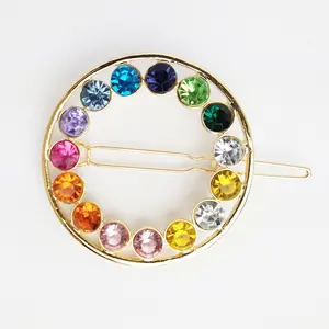 Broche De Cabello Redondo Multicolor