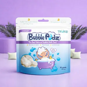 TruKid Lavender Bubble Podz – Mess-Free Natural Bubble Bath for Toddlers and Kids with Eczema or Dry Skin