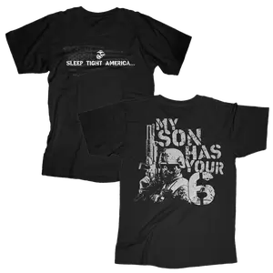 Proud Parent Tee – “My Son Has Your 6” Graphic Shirt for Military Moms & Supporters