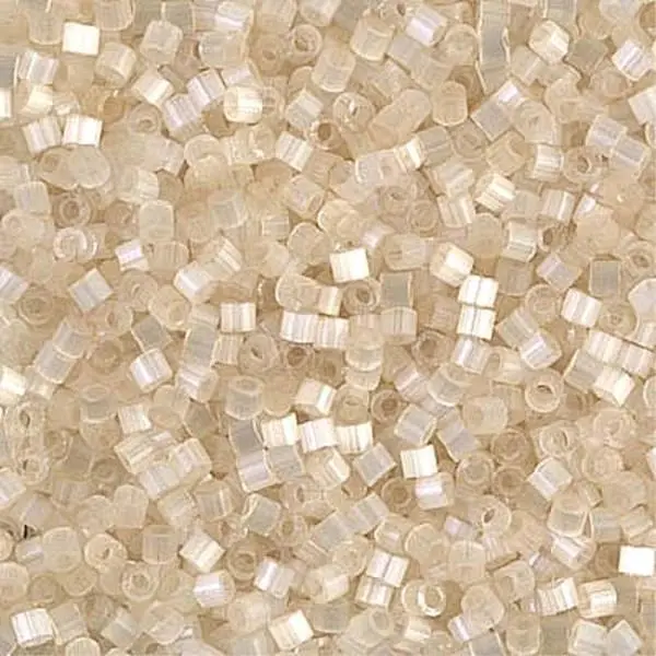 Antique Ivory Silk Satin D10-0673 ||  Delica Seed Beads