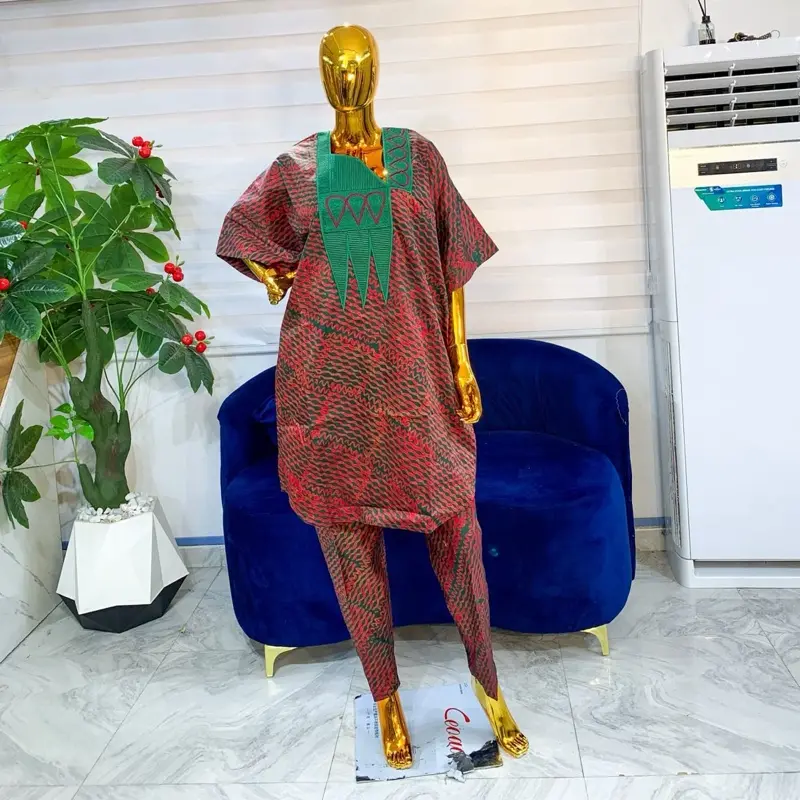 Women's Dara 2-Piece Ankara Set, Traditional African Print Outfit for Casual Wear