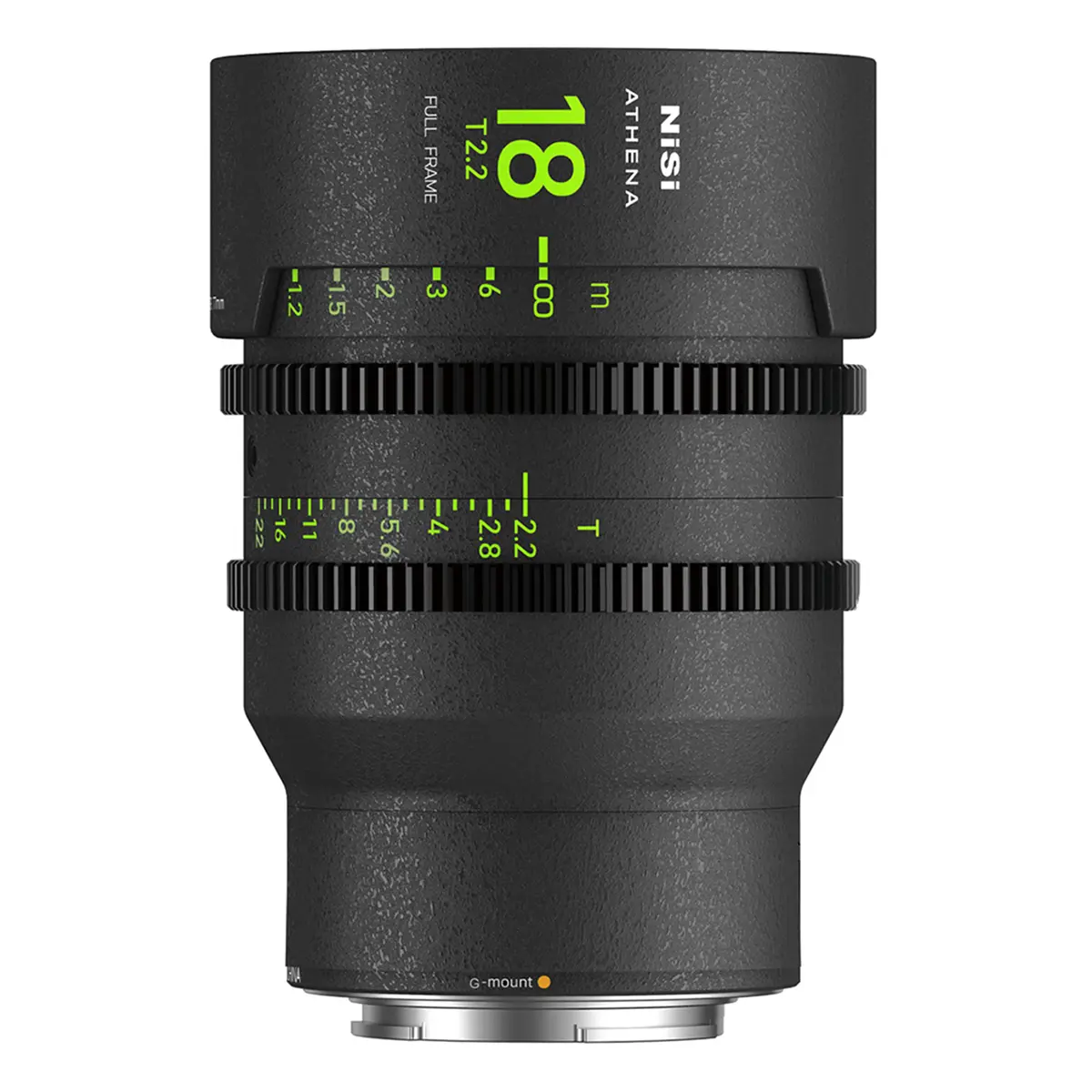 NiSi ATHENA PRIME 18mm T2.2 Smooth Full Frame Cine Lens - Without Filter Holder, Fluorescent Scales, Soft Bokeh, Fujifilm G Mount for Cameras & Photography