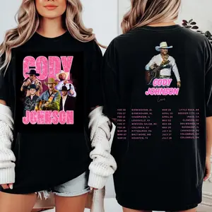 Cody Johnson Live 2026 Tour T Shirt, Country Music Concert Tee, Summer Outfit for Men Women, Vintage Graphic Shirt, Unisex Casual Streetwear Top