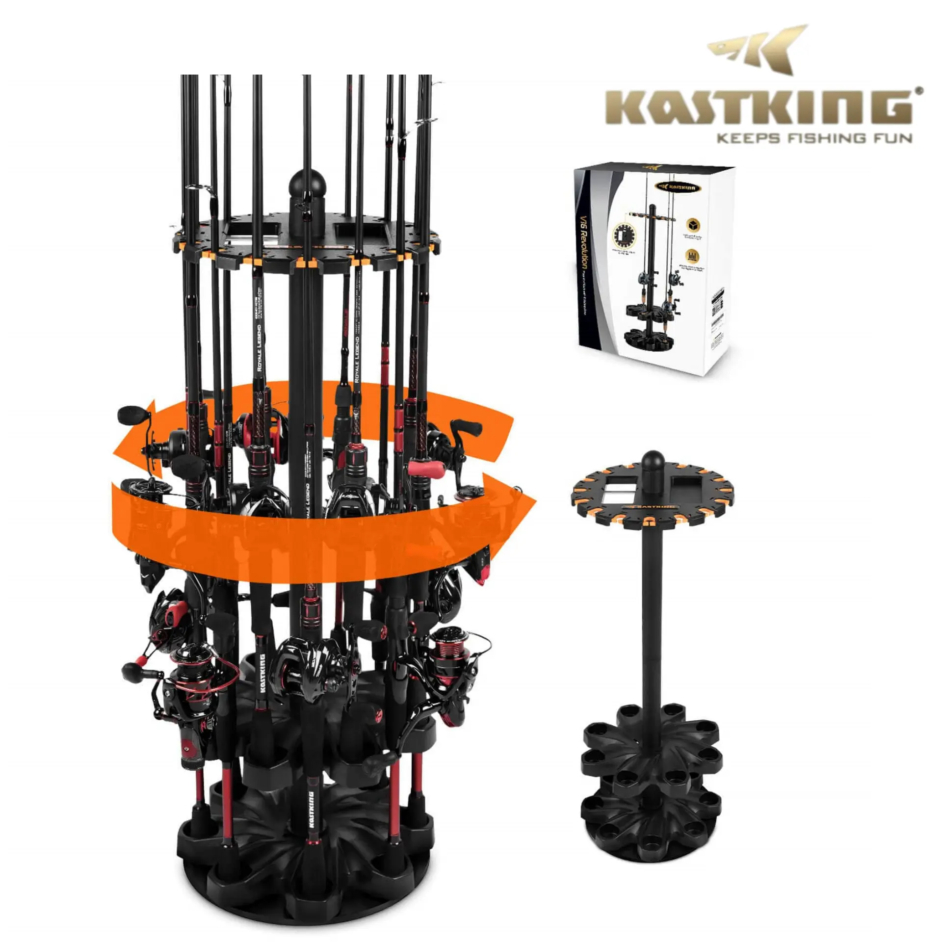 american flag baitcaster rod KastKing Spartacus Defender Twin-Tip and Reel Combo Full rod and reel setup from Favorite Fishing with 5 Boat Rod Holder Flag Flyer