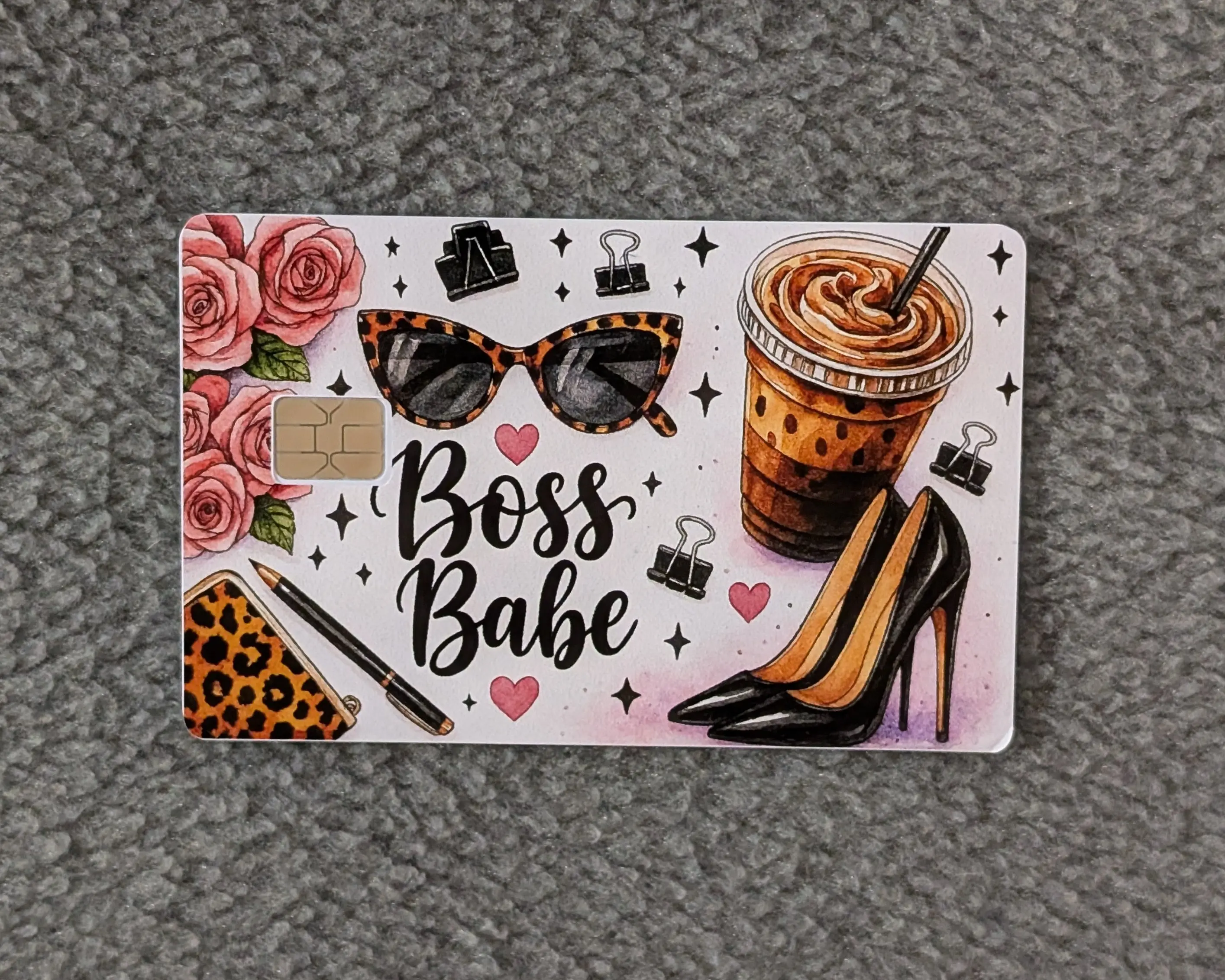 Boss Babe #273 Card Protector Sticker, Overlay, Decorative Only