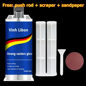 Enhanced casting glue, Metal Repair Glue, Casting Repair Glue, High Temperature Resistant Liquid Metal Welding Filler for Metal Casting Defect, AB Glue new semi