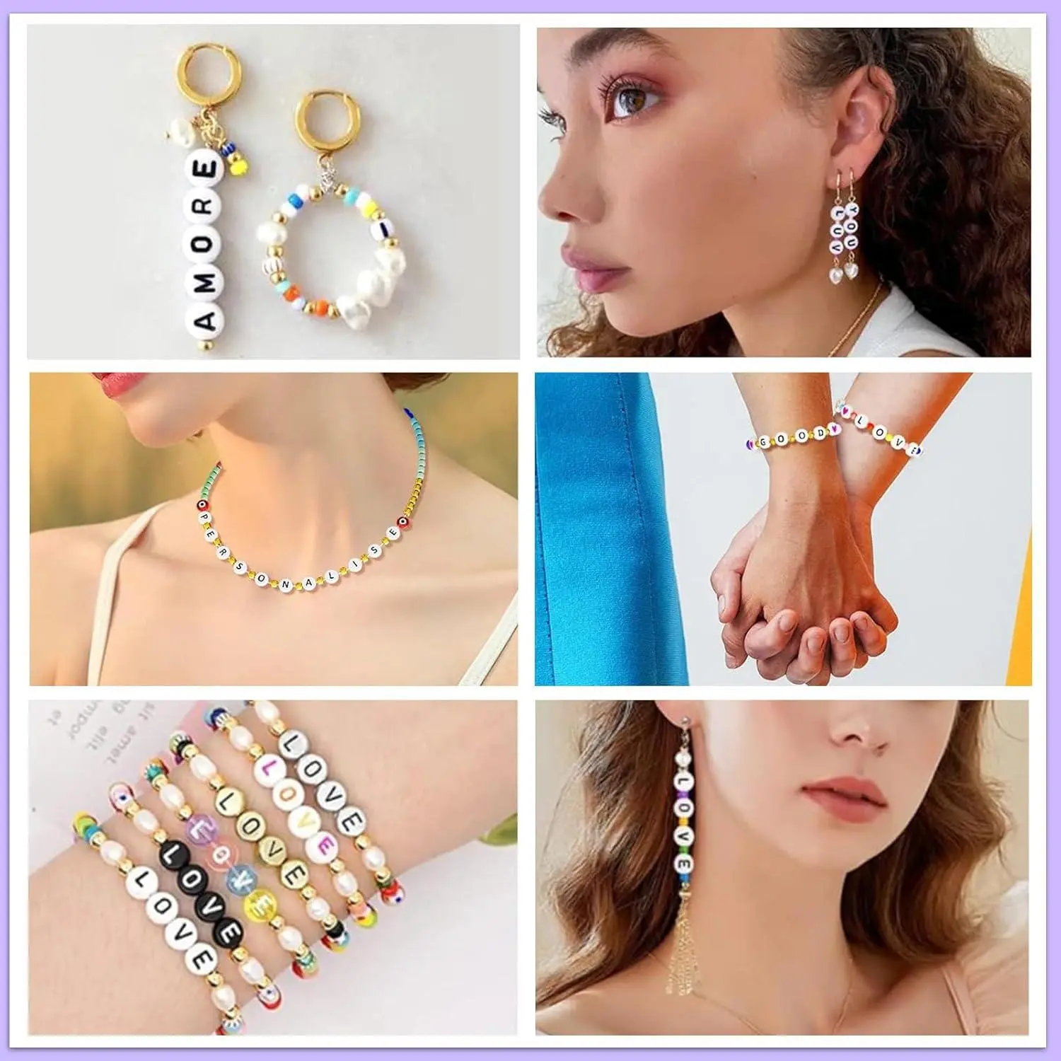 300Pcs Vowel Letter Beads for Friendship Bracelets Making 4X7mm Individual Round White Alphabet Beads A 300Pcs Vowel Letter Beads for Friendship Bracelets Making 4X7mm Individual Round White Alphabet Beads A