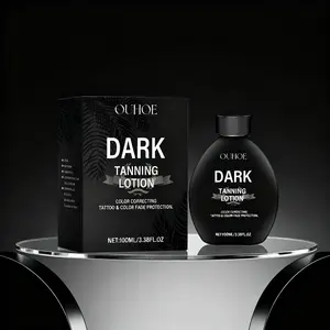 Streak-Free Self Tanning Lotion - Dark Tanning Lotion, Natural Sun-Kissed Glow in 2 Hours, Gradual Tanning Milk, Buildable Color for a Custom, Natural-Looking Tan