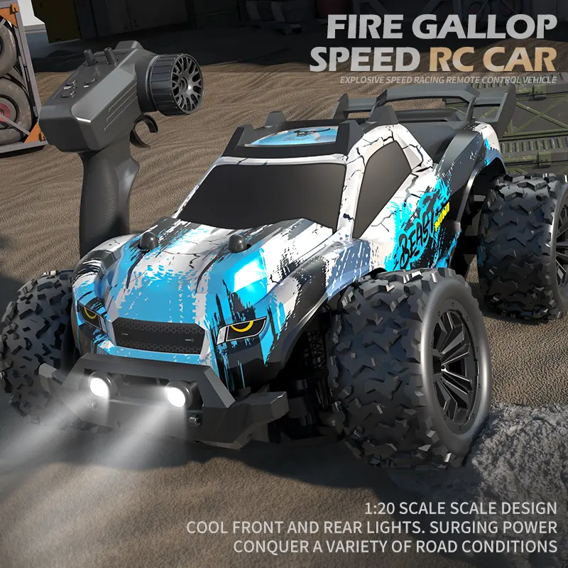 1：20 scale RC car,Remote Control Drift Car, 2.4GHz High-Speed RC Car,Powerful motor, off-road tires, and differential gear,Speed Adjustment Cool Glowing LED Headlights,Racing Toy for Adults and Boys,Four-wheel Drive Electric Car Off-road Relaxation Car