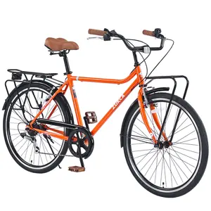 [Bellemave]Commuter Bike, 7-Speed Smooth Shifting, Lightweight & Comfortable, 26*1.5" Inflatable Rubber Tires, Superior Traction & Shock Absorption
