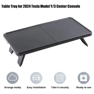 Table Tray for 2024 Tesla Model Y/3 Center Console Foldable Food Laptop Desk